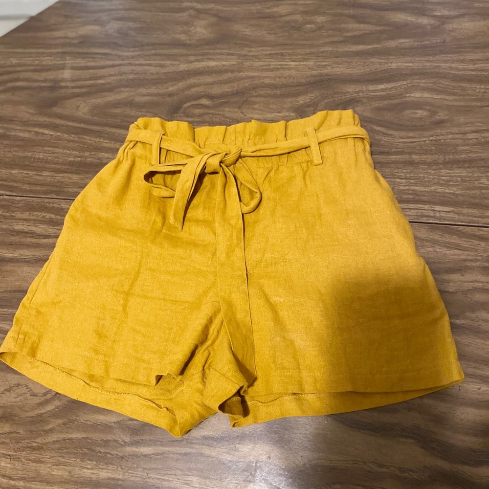 Yellow shorts